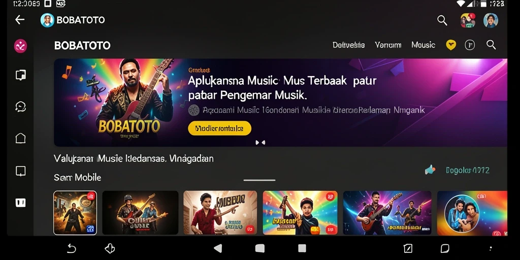 Tampilan gameplay BOBATOTO saat memainkan lagu favorit.