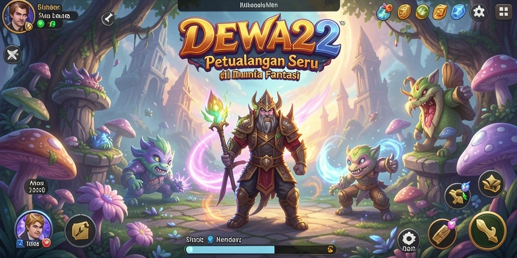 Tampilan gameplay DEWA22 yang menampilkan petualangan seru.