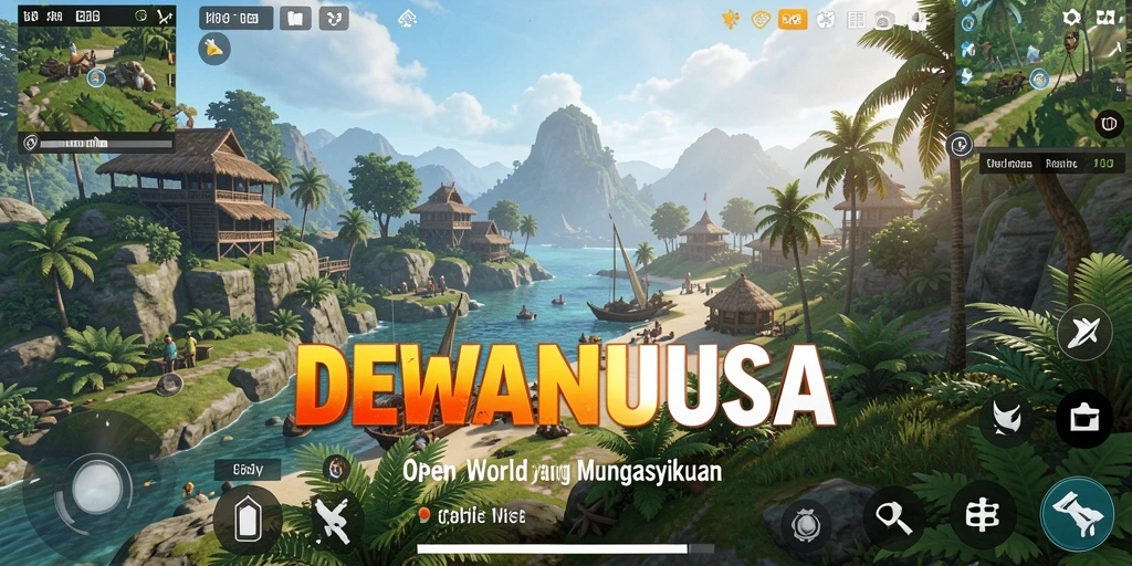 Gameplay seru di dunia terbuka DEWANUSA yang menawan.