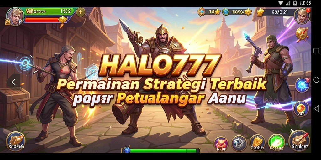Screenshot utama HALO777 menampilkan aksi permainan strategis yang mendebarkan.