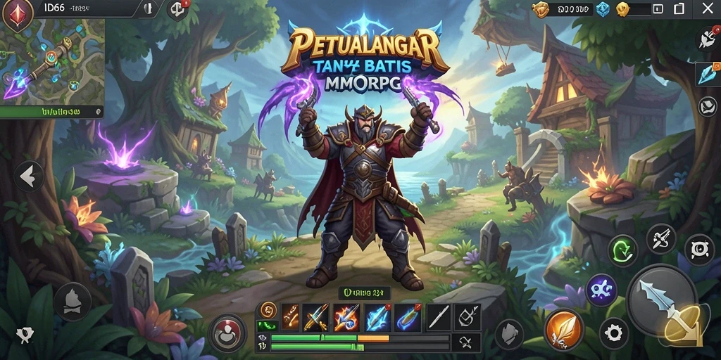 Gameplay ID66 menampilkan pertarungan seru dan interaksi karakter dalam dunia MMORPG.