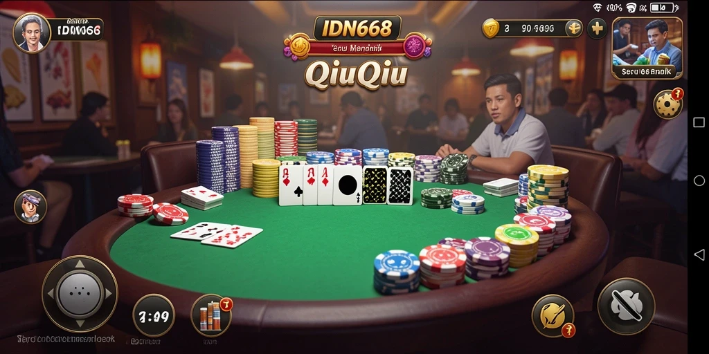 Screenshot IDN668 menampilkan gameplay QiuQiu yang dinamis dan mendebarkan.