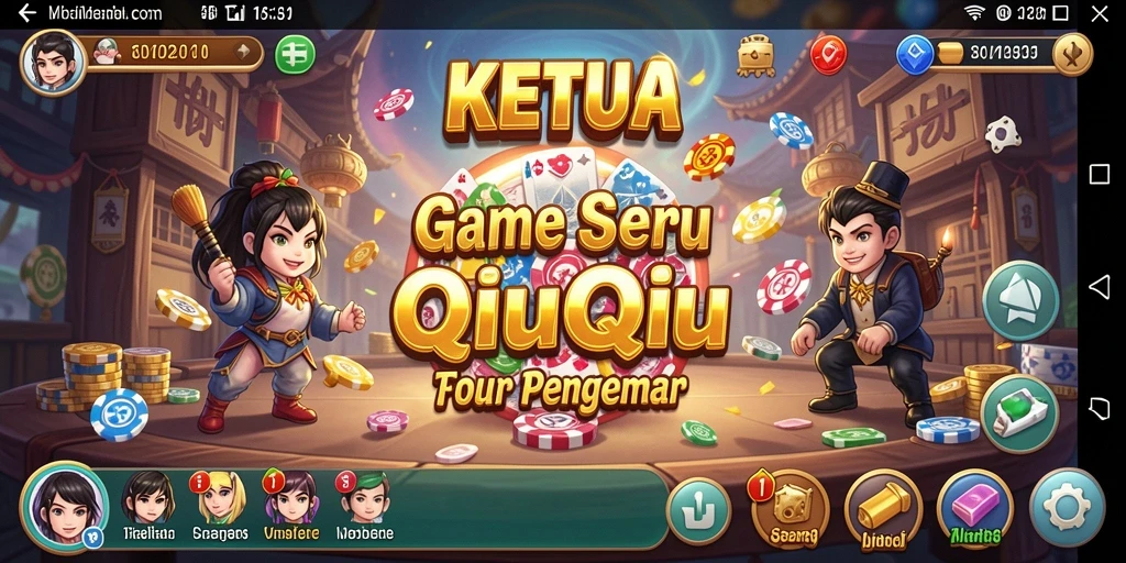Gameplay KETUA yang menarik dan seru dalam QiuQiu.