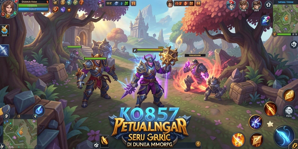 Menampilkan aksi seru dalam dunia MMORPG KO857.