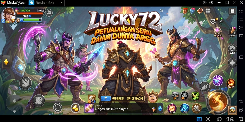 Gameplay seru LUCKY72 dengan pertarungan dinamis dan grafis menarik.