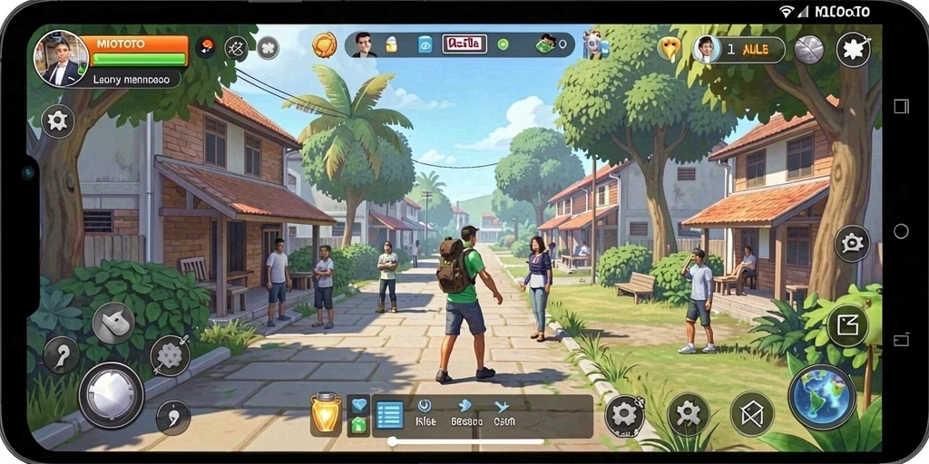 Tampilan seru dari gameplay MIOTOTO yang menghibur dan menarik.