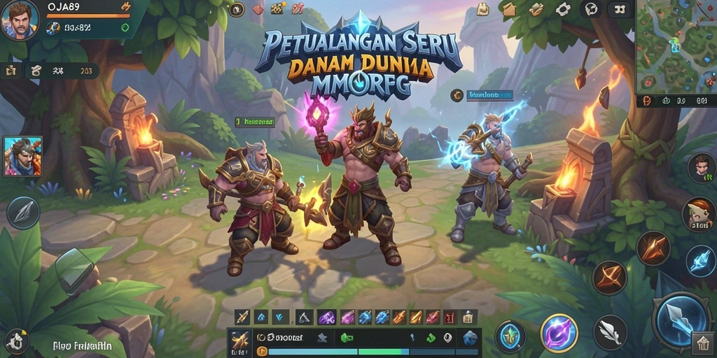 Tampilan gameplay seru OJA89 dalam dunia MMORPG yang penuh petualangan.