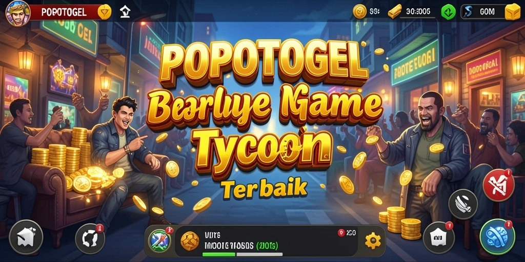 Screenshot utama POPOTOGEL menampilkan keseruan gameplay Tycoon.