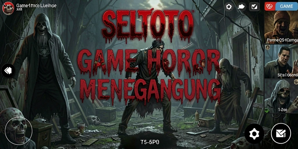 Tampilan gameplay SELTOTO dengan suasana horor yang mencekam.