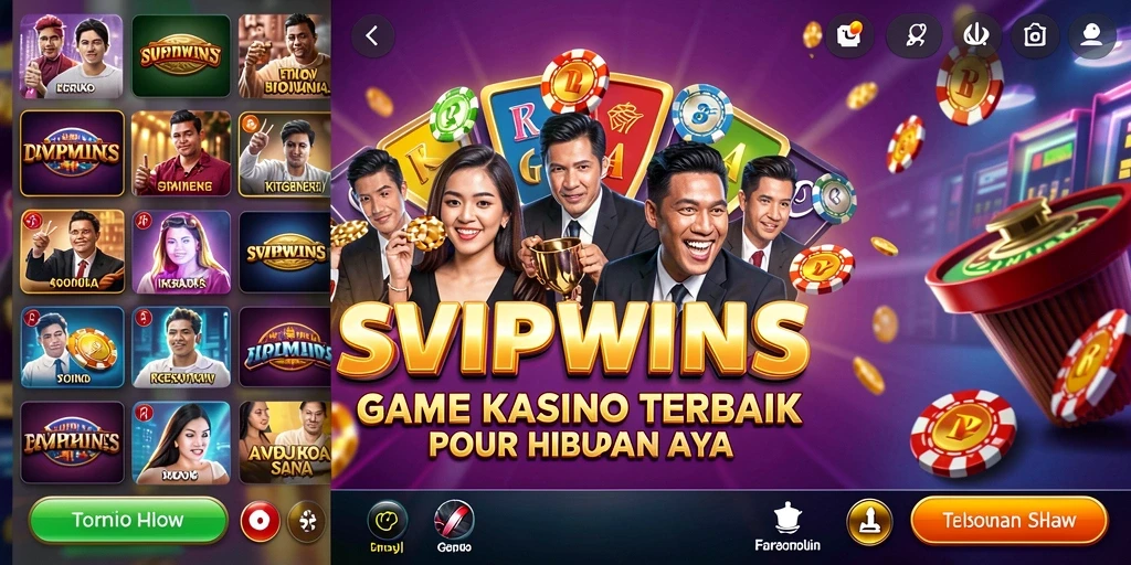 Tangkapan layar SVIPWINS menampilkan gameplay kasino yang seru dan interaktif.